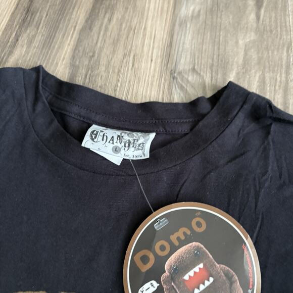 Vintage Y2K Domo T-Shirt Size L Pirate Skull And Bones Cartoon Promo Tee NEW NWT - Picture 4 of 6